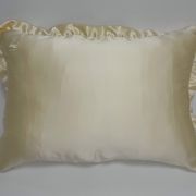 SILVER COLLECTION – Obliečka na vankúš s volánom – Real Champagne